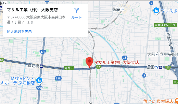 大阪支社アクセスマップ